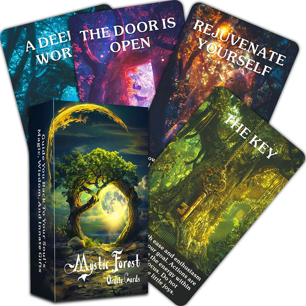 Tarot Cards, Mystic Enchanted Forest Oracle Cards, Mystical Guidance and Inspiration from Nature's