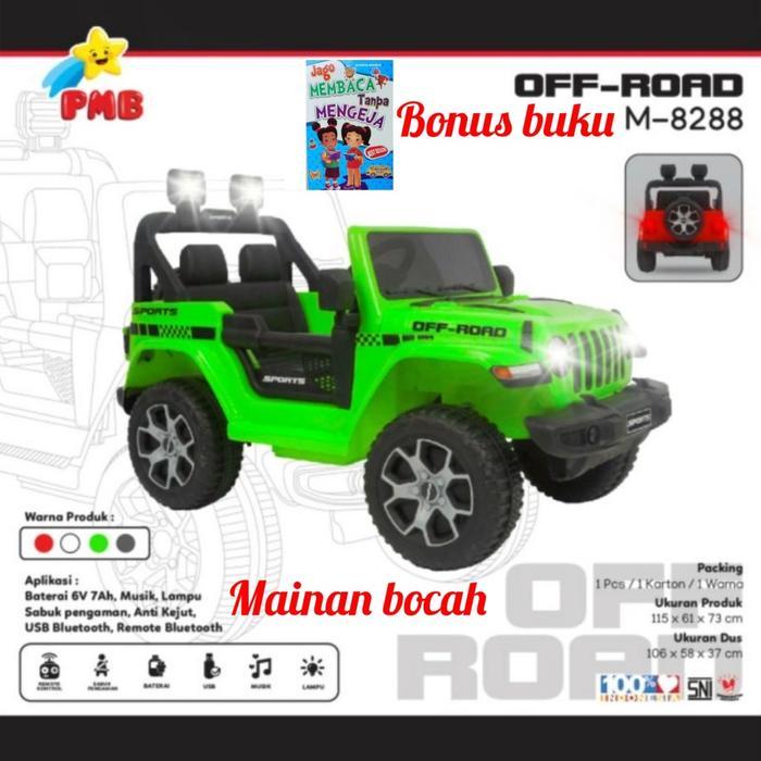 Mobil Aki Anak Jeep 8288 Mainan Anak Mobilan Aki jeep 8288 offroad