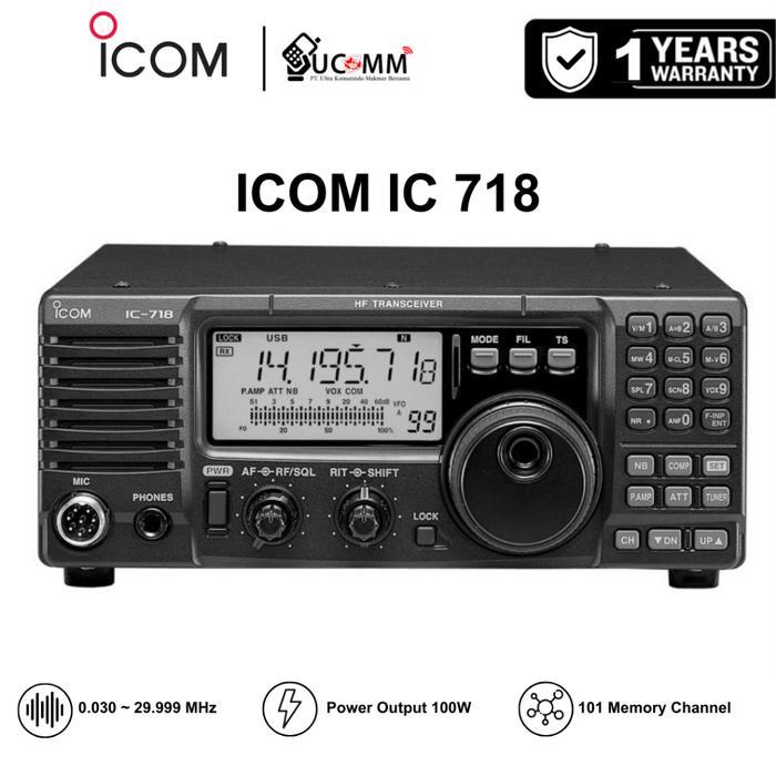 ICOM IC 718 IC-718 Radio SSB HF Allband Transceiver