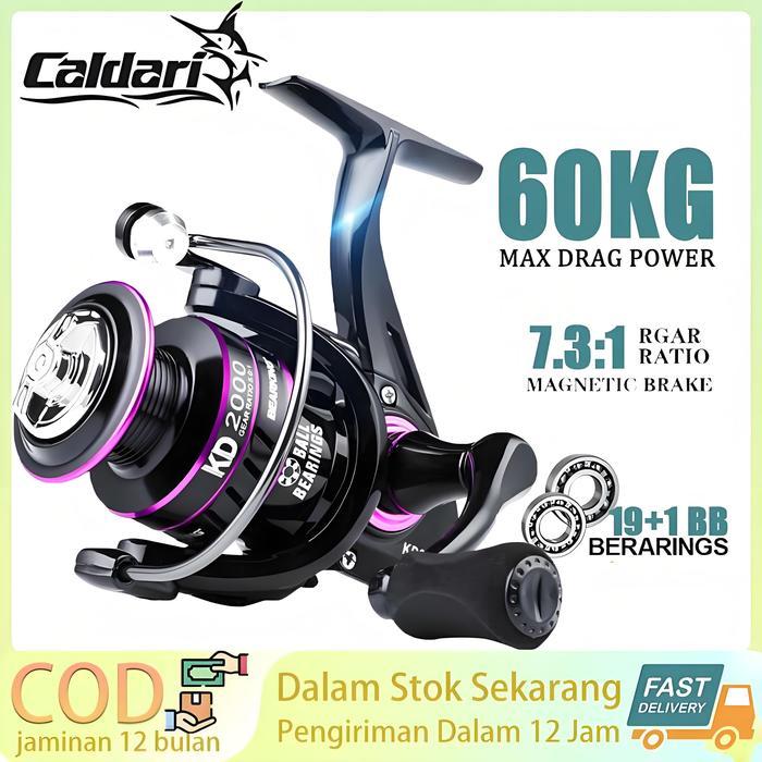 Caldari Reel Spining gulungan pancingan Handle Power dan Casting yang Lebih Baik