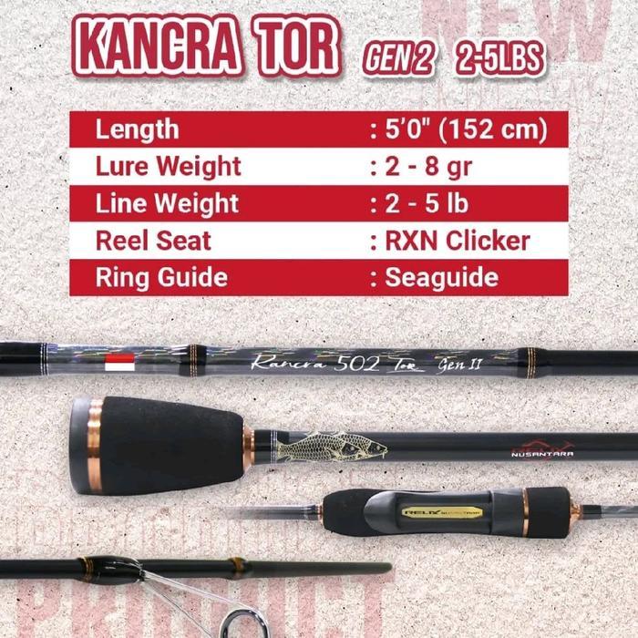 Relix Nusantara Joran Kancra Tor Gen 2 2lbs & 5lbs Relix Nusantara Joran UL