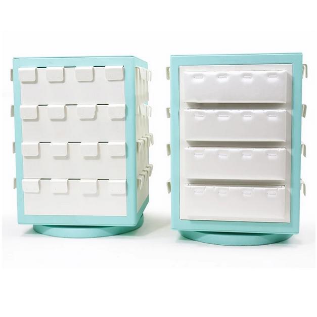 Display Putar Perhiasan Display Kalung Putar Rak Anting Putar Tempat Pajangan Multifungsi