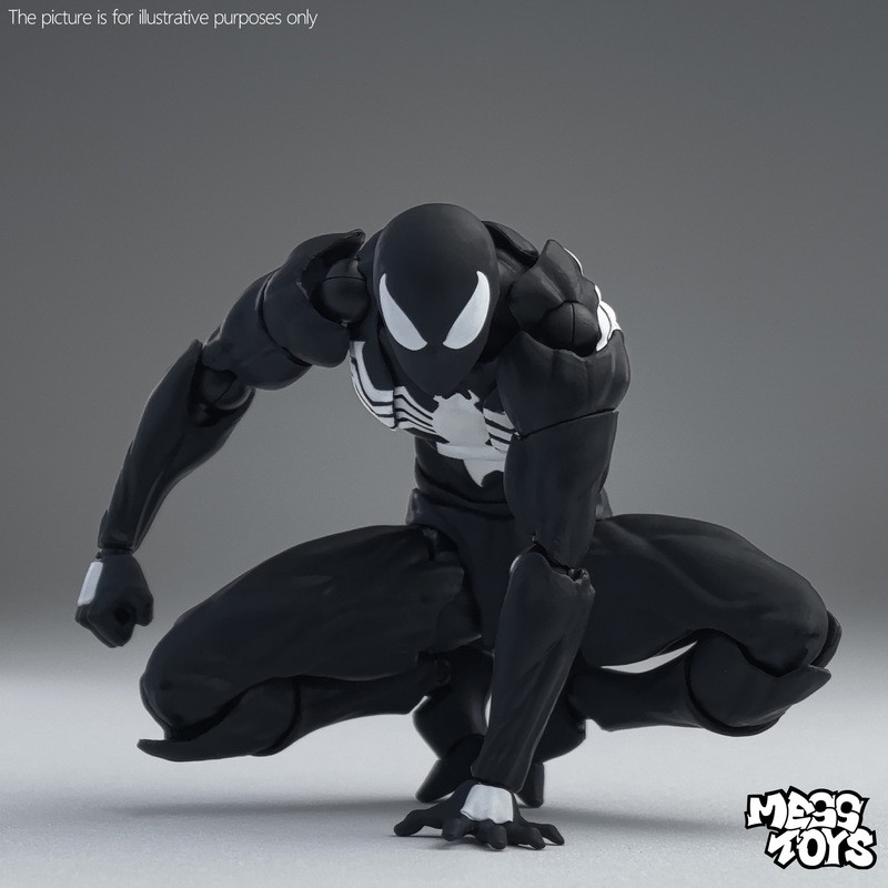 Mess Toys Spiderman Figure Black Suit Neighbor Symbiote Messtoys Scarlet Neighbor Action Figure Ct