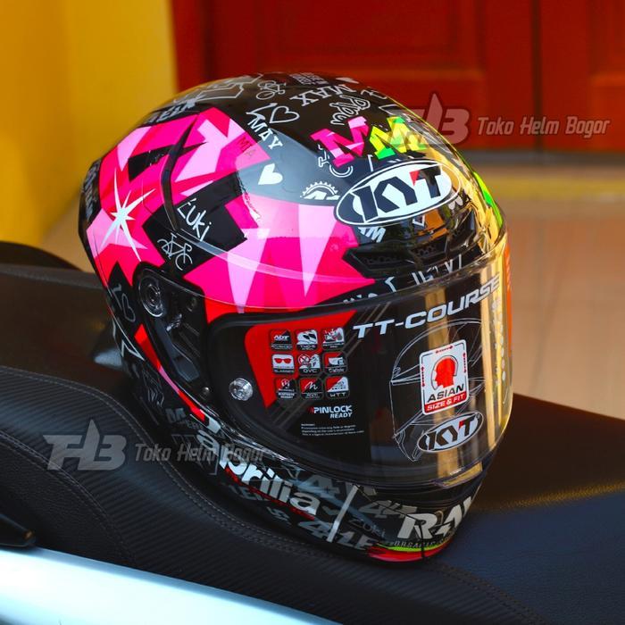 KYT HELM TT COURSE ESPARGARO 2021 BLACK REPAINT