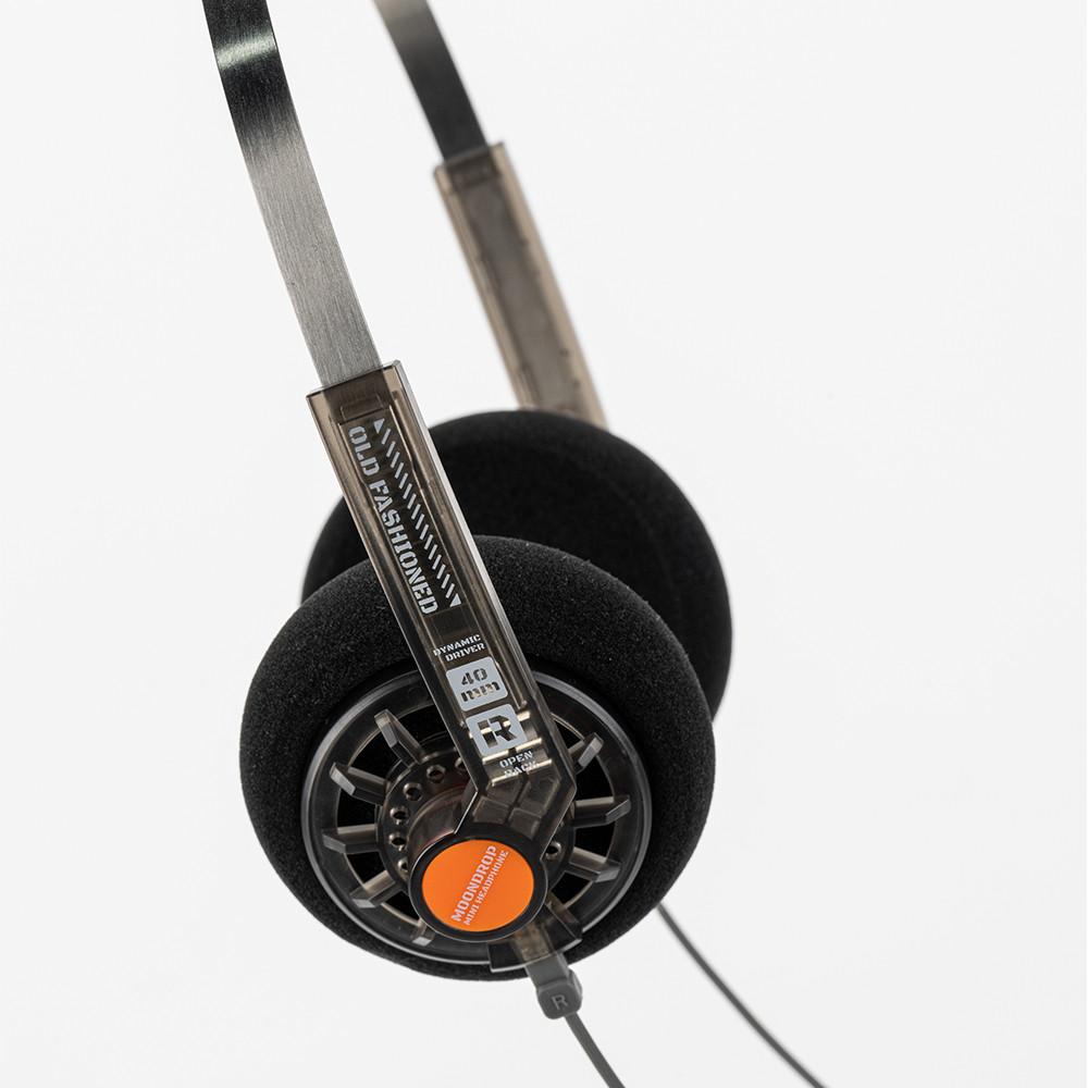MOONDROP Old Fashioned Portable On-Ear Headphone open-back Headset 0.78mm 2Pin interchangeable cable