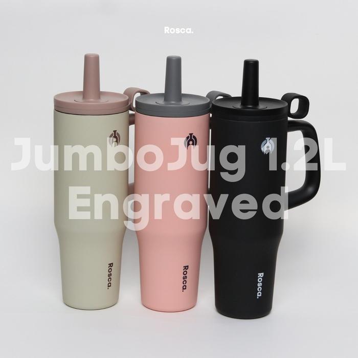 [Engraved] Rosca Jumbojug Tumbler Stainless 1.2 Liter Botol Minum 1200Ml Tahan Panas / Dingin