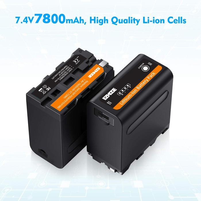 Ready Stock Ezmode Smart Battery Np-F970 Support Powerbank Type-C - 7800Mah