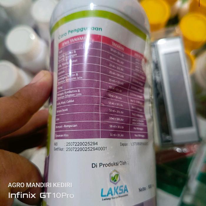 Serasiinspace Pupuk Npk Plus Zpt Laksa 500Ml Pupuk Vegetatif Tanaman
