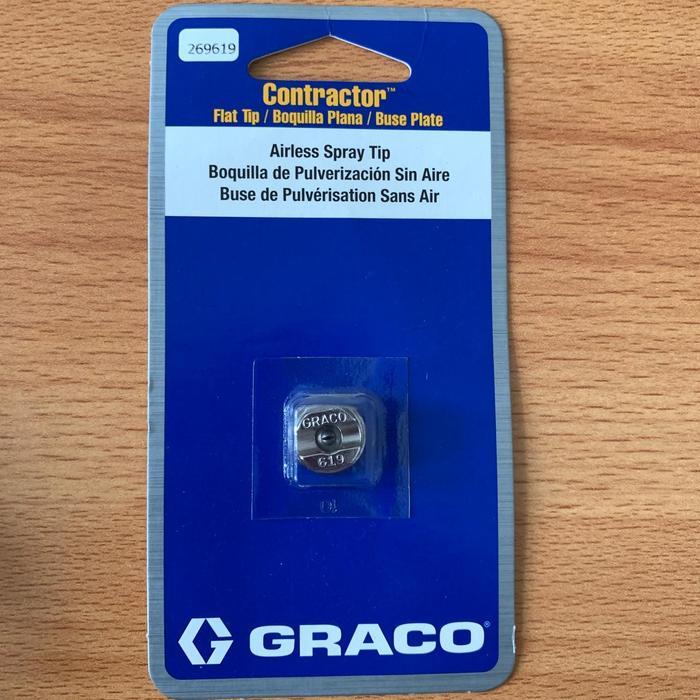 graco contractro flat tip 619 airless spray gun
