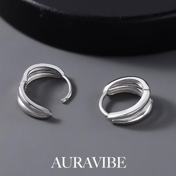 AURAVIBE-Anting pria model terbaru, desain kecil dan modis, anting, gaya sederhana dan cool, anting