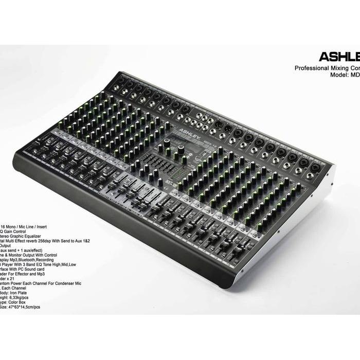 mixer audio ashley mdx16 mdx 16 (16channel) original