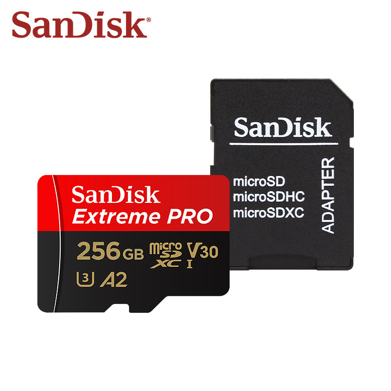 SanDisk Extreme PRO microSDXC Memory Card A2 V30 Flash TF Card 64GB 128GB 256GB 512GB 1TB Max
