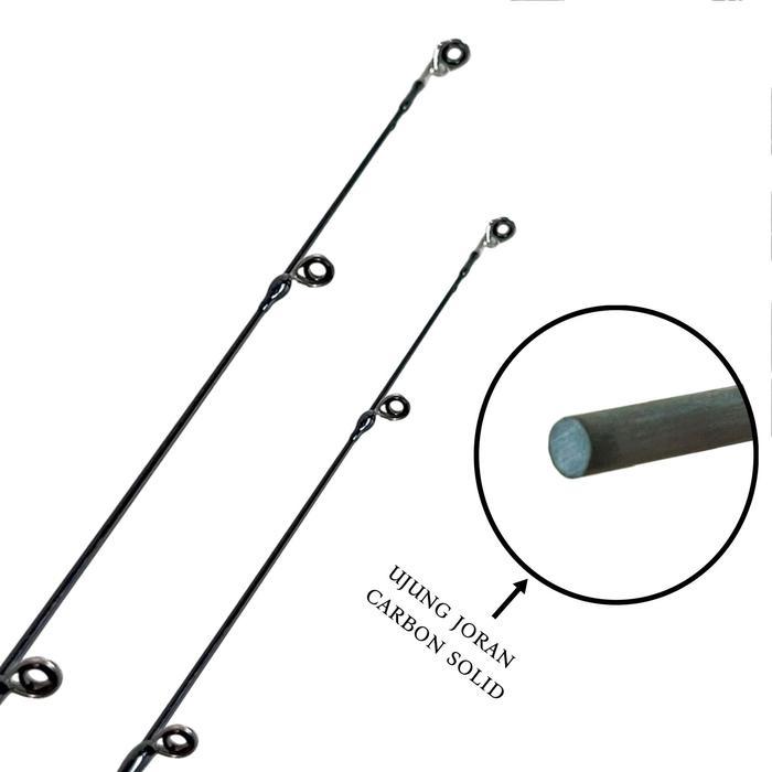 Joran Pancing Shikari Templar Ul Carbon Solid Panjang 198Cm&210Cm Gagang Japanstyle Max Power 3Kg