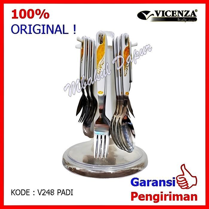Sendok Set Sendok Stainless Set Sendok Makan Set Plus Tutup Poly Carbonate BPA free Vicenza V 248
