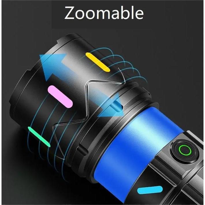 . Smiling Shark Sd8103 Flashlight Super Bright Zoomable Torch Light -