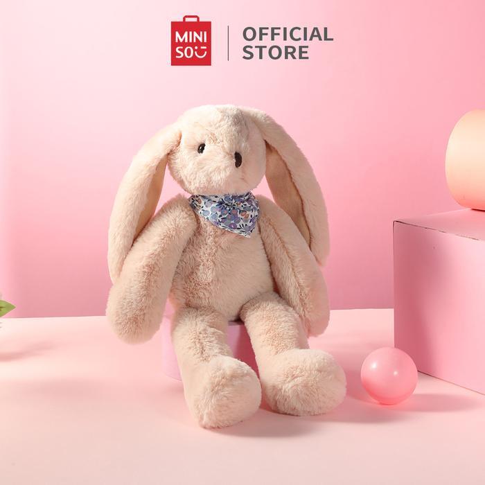 MINISO Boneka Kelinci Mainan Boneka Binatang Lucu Sangat Lembut Nyaman Boneka Import Mainan Anak