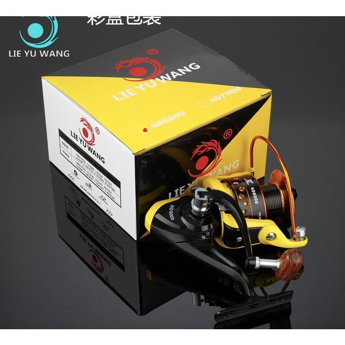 Reel Kuning Spool Metal 12Bb Hd Series Lieyuwang 1000-7000