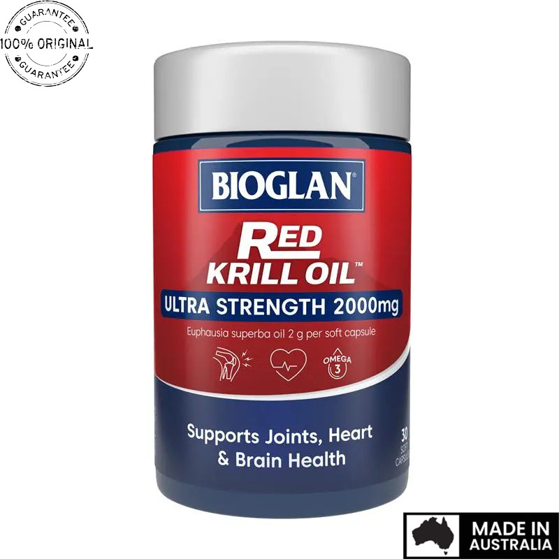 Aussie Original Bioglan Red Krill Oil 2000mg 30 Capsules