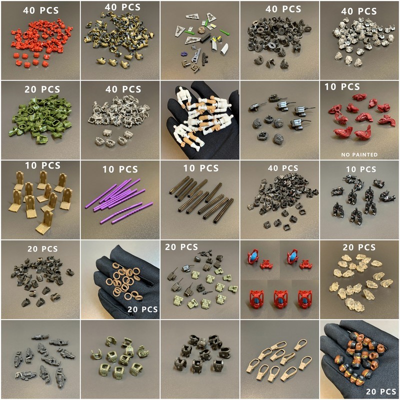 Lot Backpack Helmet Vest Armor Leg Body Parts Fits For Mega Construx Bloks Call Of Duty Soldier