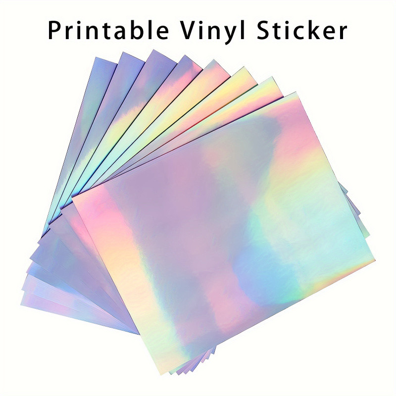 Printable Sticker Paper For Ink Jet & Printer, A4 20 Sheets Vinyl Sticker Printable Paper,