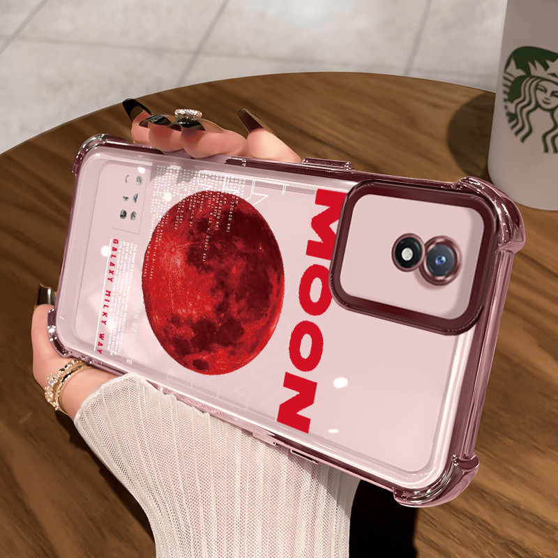 Casing Hp Untuk VIVO Y02 VIVO Y02A VIVO Y02T Case Casing Pola Planet Kartun Kasing Anti-Drop Empat S