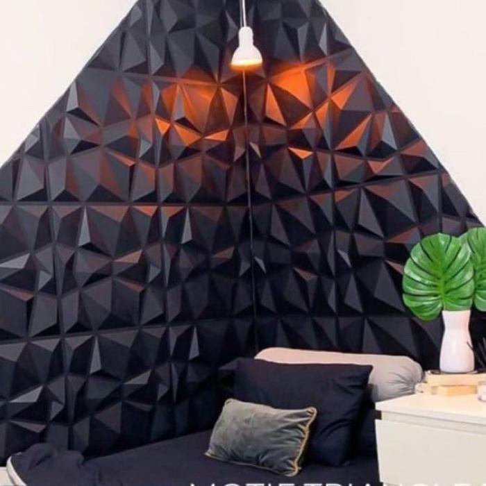 Wallpaper 3D Foam Wallfoam Dinding Brickfoam Motif Diamond/piramid new