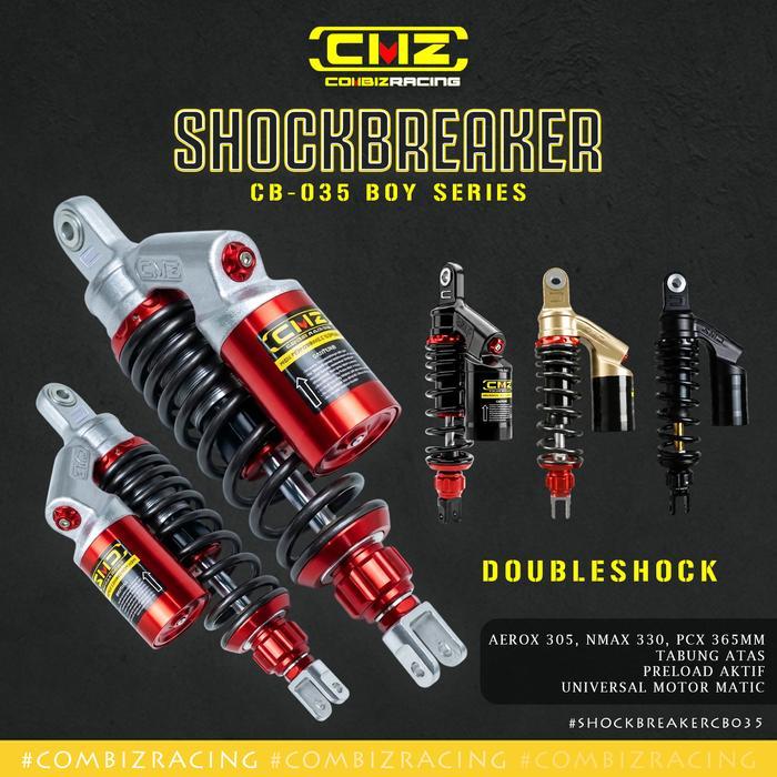 Shockbreaker Cmz Racing Cb-035 Evo Dual Shock Tabung Atas 305Mm 330Mm 365Mm Aerox Nmax Pcx Boncengan