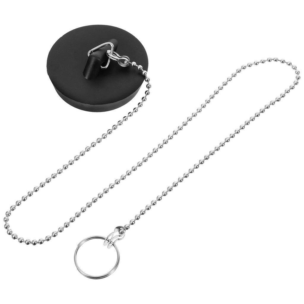 Universal Chain Metal Rubber Water Stopper Drain Plug Bathtub Sink Toilet Washbasin Tub Stoppers