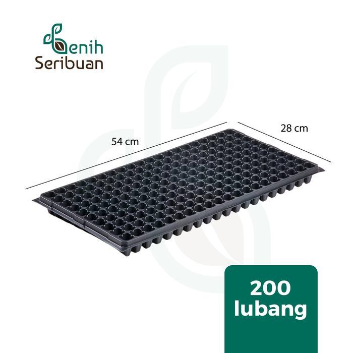 Sale Terlaris Tray Semai Pot Tray Tebal 1 Mm Lubang 200 Media Tanam Semai Benih - Benih Seribuan
