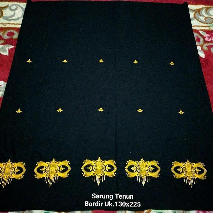 Sarung Bordir Wadimor Pintu Aceh Asli Nusantara Emas Perak Berkualitas Dan Elegan Dewasa Kain Nyaman