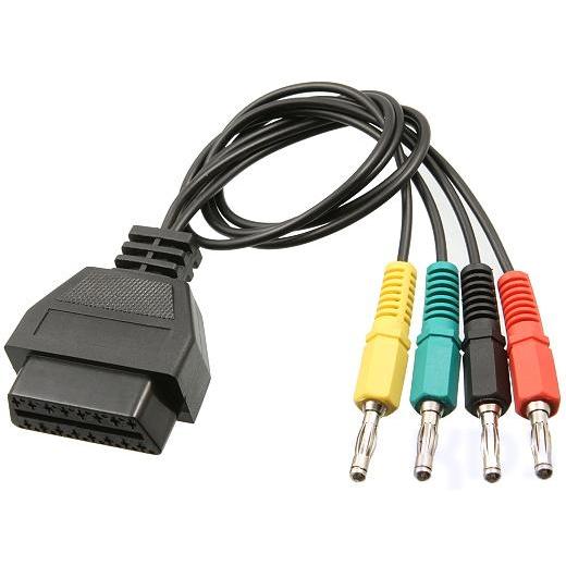 Mercedes Obd Breakout Cable 4 Colours , 4 Pin To 16 Pin Obd2 Adapter