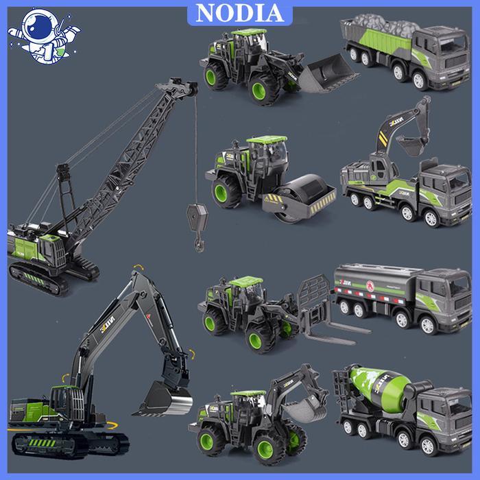 Nodia Toys 1:55 Alloy Mainan Mobil Excavators / Mobil Mainan Mesin Berat Miniatur Mainan Excavator