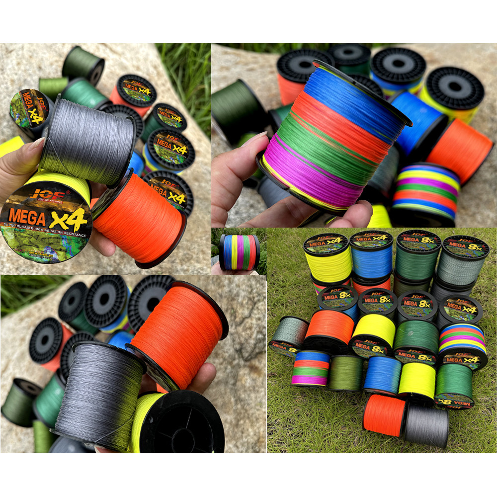 Jof 1000M 500M 300M 8 Strands Multicolor Braided Fishing Line Sea Saltwater Carp Fishing Weave