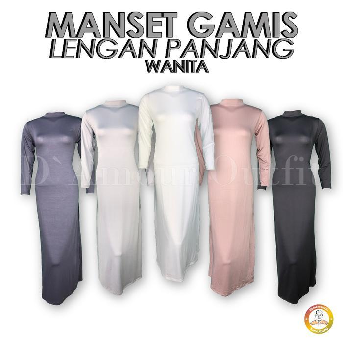 Manset Gamis, Manset Gamis Lengan Panjang, Manset Gamis Polos Hal 1