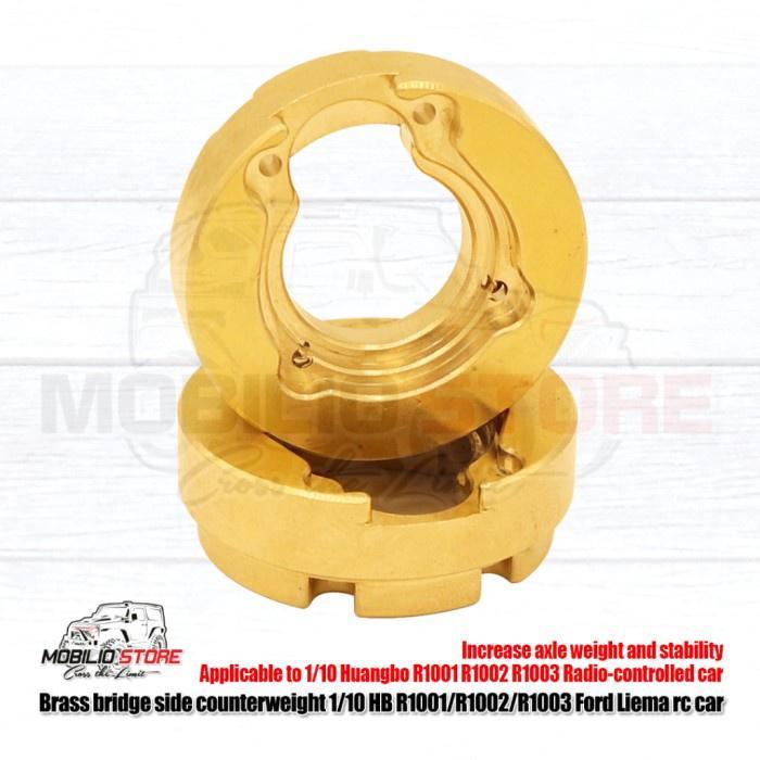 Heavy Brass Bridge Side Counterweight For 1/10 Rc Crawler Huangbo Hbr