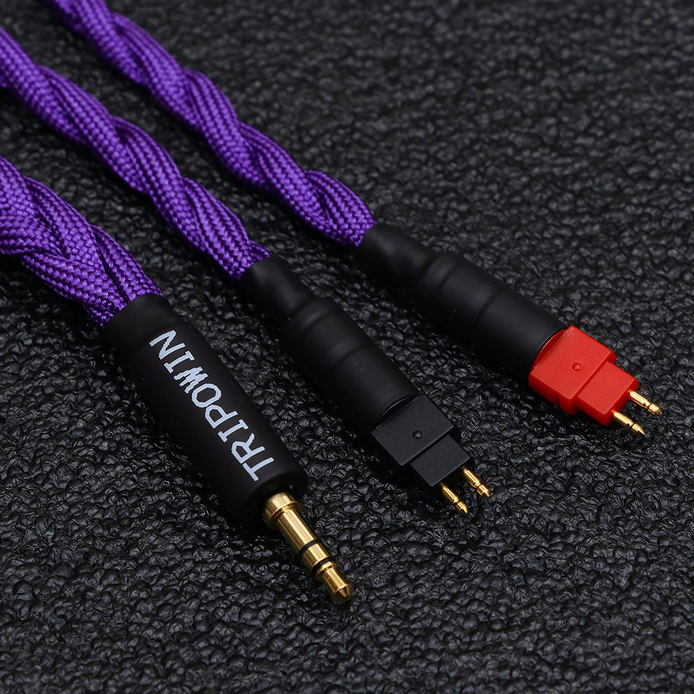 Tripowin GranVia 26AWG 36 Strands x 4 Core Handmade Headphone Replacement Cable for HD650 HD580