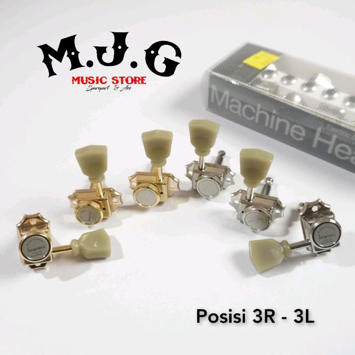 dryer gitar elektrik locking tuner 3R 3L by kaynes korea model SG or LP les paul