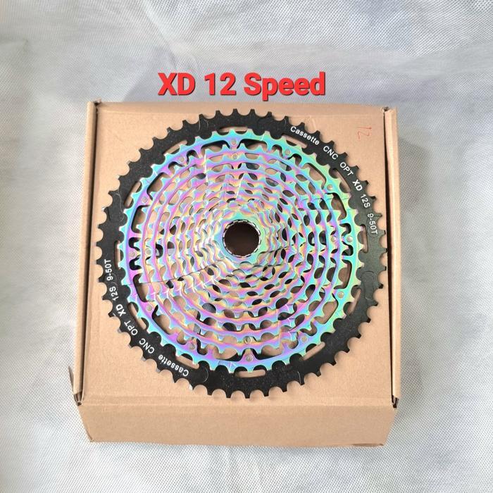 Sprocket 12 Speed 9-50T XD Drive Rainbow