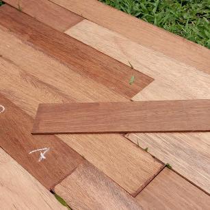 "New" Kayu Merbau PAPUA Lamella / Veneer / Bahan FLOORING - 50 x 6.9 x 0.4