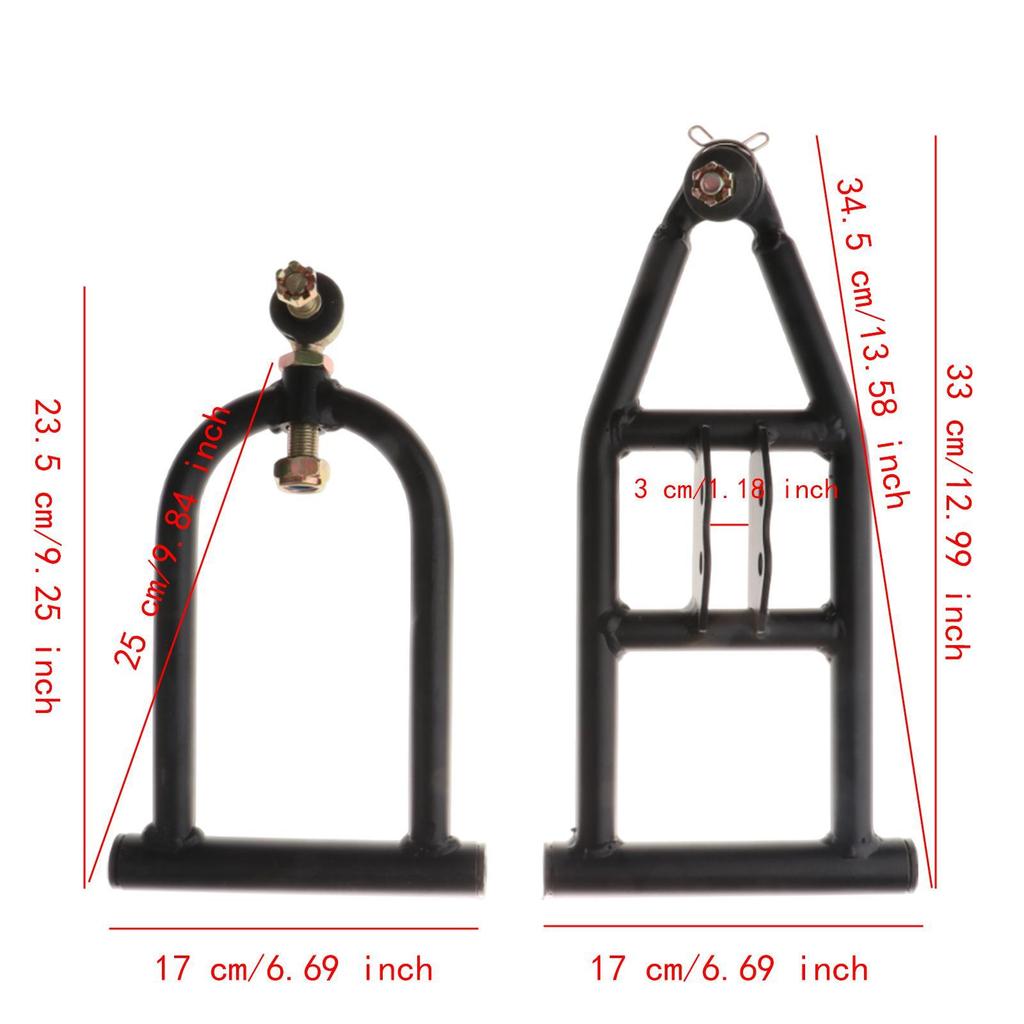 Go Kart Suspension Kit Upper Lower Swingarm Easy Installation Convenient Use Go Kart Parts for 50