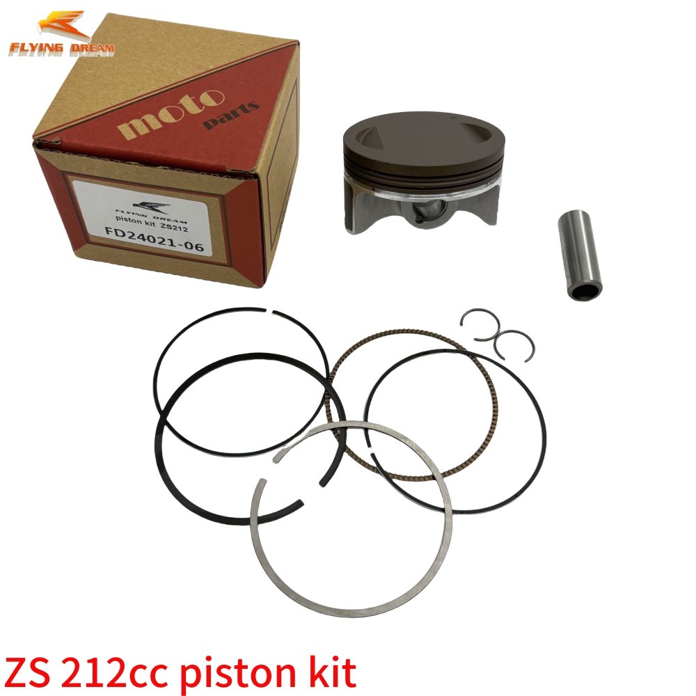 ZongShen large caliber racing piston kit 66MM suitable for Zongshen 212cc engine W190 update pit