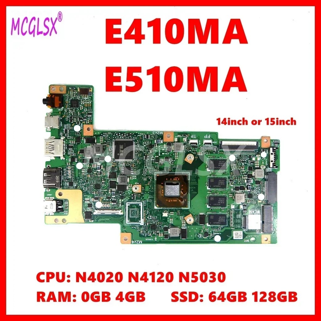 E410MA Mainboard For Asus E410MAB E410M E510MA R429M F414MA Laptop Motherboard N4020 N4120 CPU