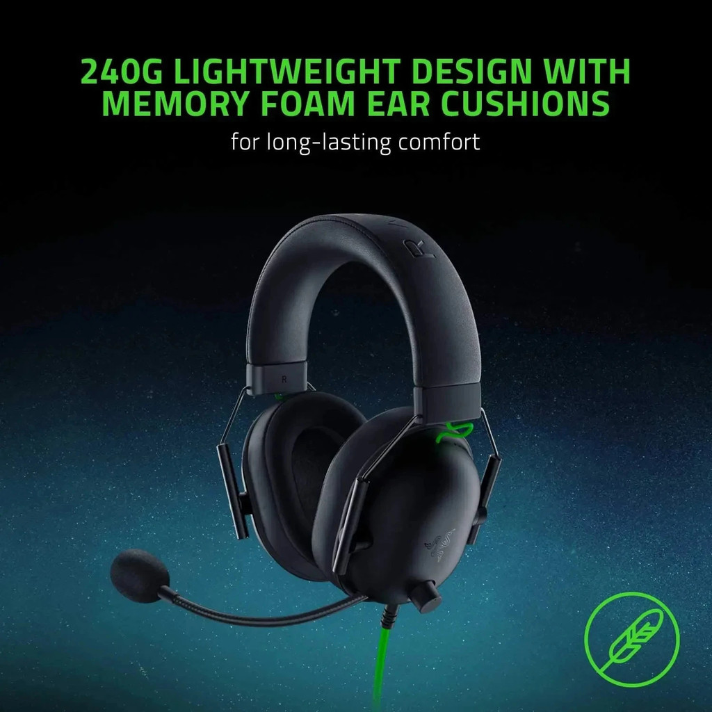 Razer BlackShark V2 X Wired Gaming Headset: 7.1 Surround Sound- Game For PS4,PS5, Nintendo Switch,