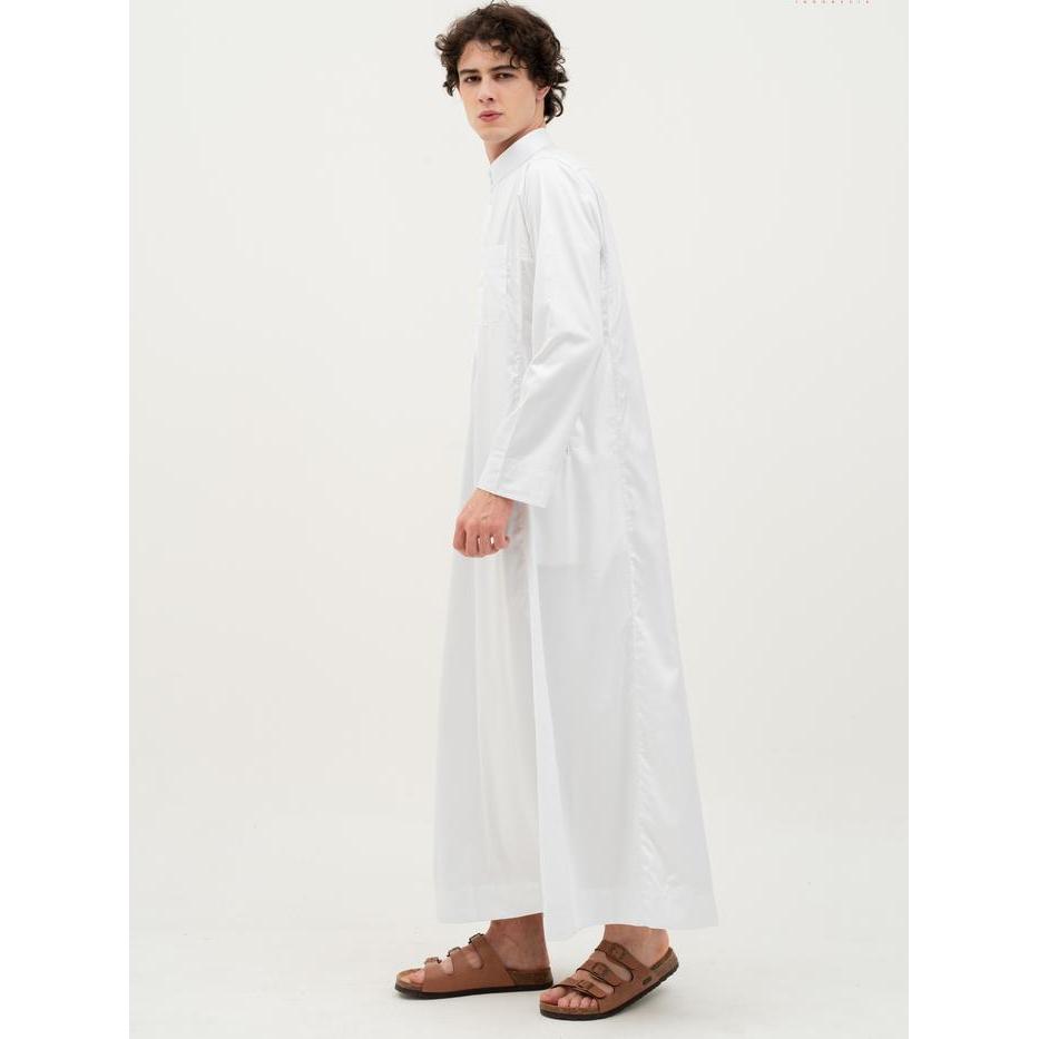 Al Haramain Jubah / Gamis Pria Anak / Remaja & Dewasa Viet Polos / Jubah Al Haramain Putih Hitam
