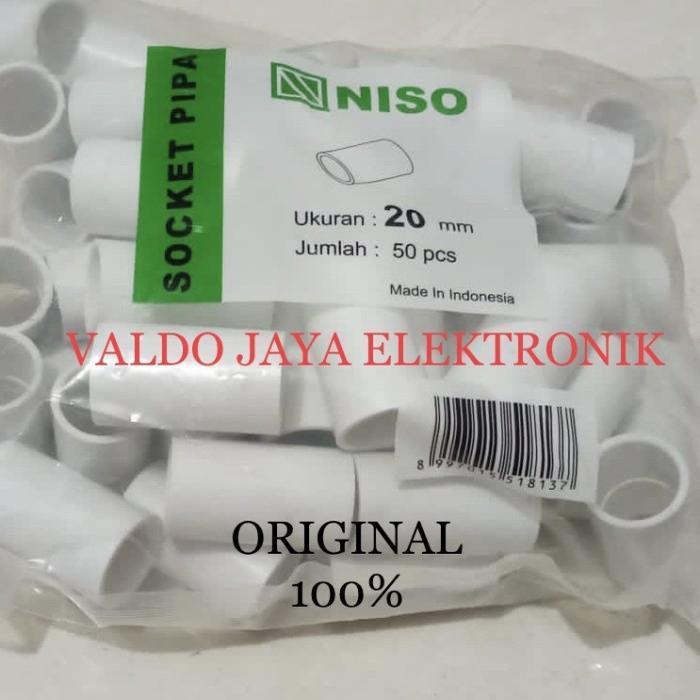 NISO SOCK PIPA CONDUIT SHOCK PIPA LISTRIK 20MM SAMBUNGAN PIPA LISTRIK