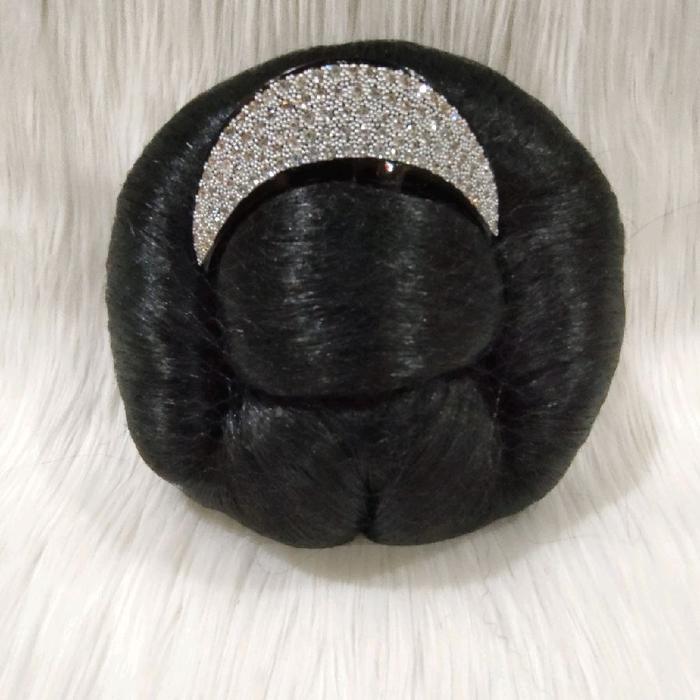 Tusuk Konde Jerman Ori dengan Berlian Silver Sanggul Elegan Aksesoris Perempuan Hiasan Wanita