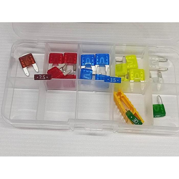 PAKET FUSE TANCAP SEKRING MOTOR MOBIL BLADE MINI KECIL 20 PCS MIX ORIGINAL ASLI AVANZA XENIA