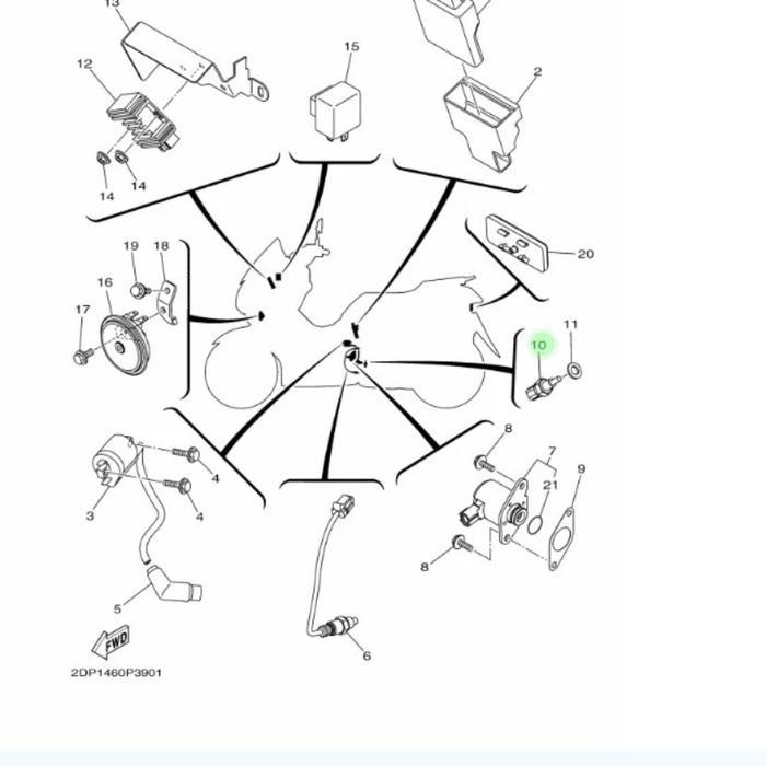 THERMOSTAT EOT SENSOR SUHU MESIN NMAX OLD / 54P-H3591-00