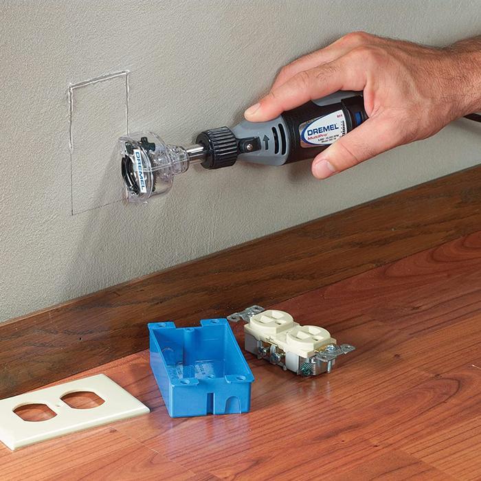 DREMEL 670 MINI SAW ATTACHMENT CIRCULAR SAW WITH 6.4MM CUTTING DEPTH FOR DREMEL 3000/4000/8220