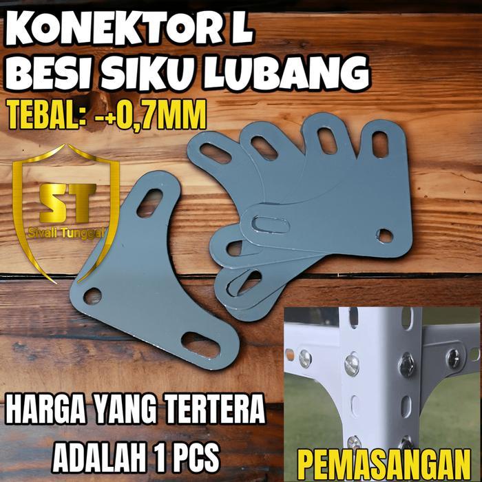 PLAT SIKU LUBANG /SEGITIGA PENYANGGA SIKU LUBANG / KONEKTOR SIKU LUBANG/SIKU SEGITIGA PLAT LUBANG